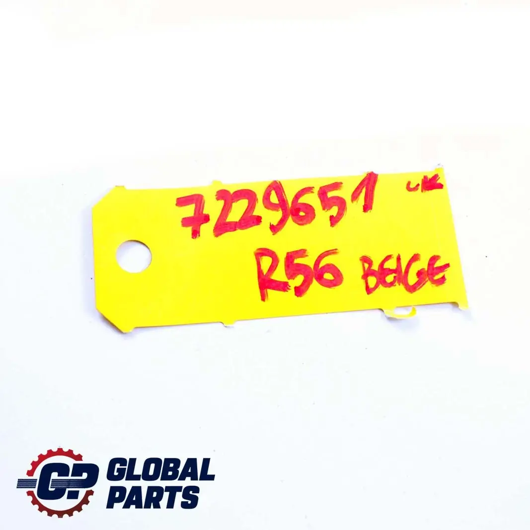 BMW Mini Cooper R55 R56 Rear Seat Left Right N/O/S Beige Leather Headrest - SKU 7229651 - Part number 7270465