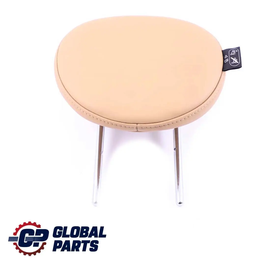 Left Right N/O/S Beige Leather Headrest to BMW Mini Cooper R55 R56 Rear Seat with Part number 7270465 BMW Mini Cooper R55 R56 Rear Seat Left Right N/O/S Beige Leather Headrest - SKU 7229651 - Part number 7270465