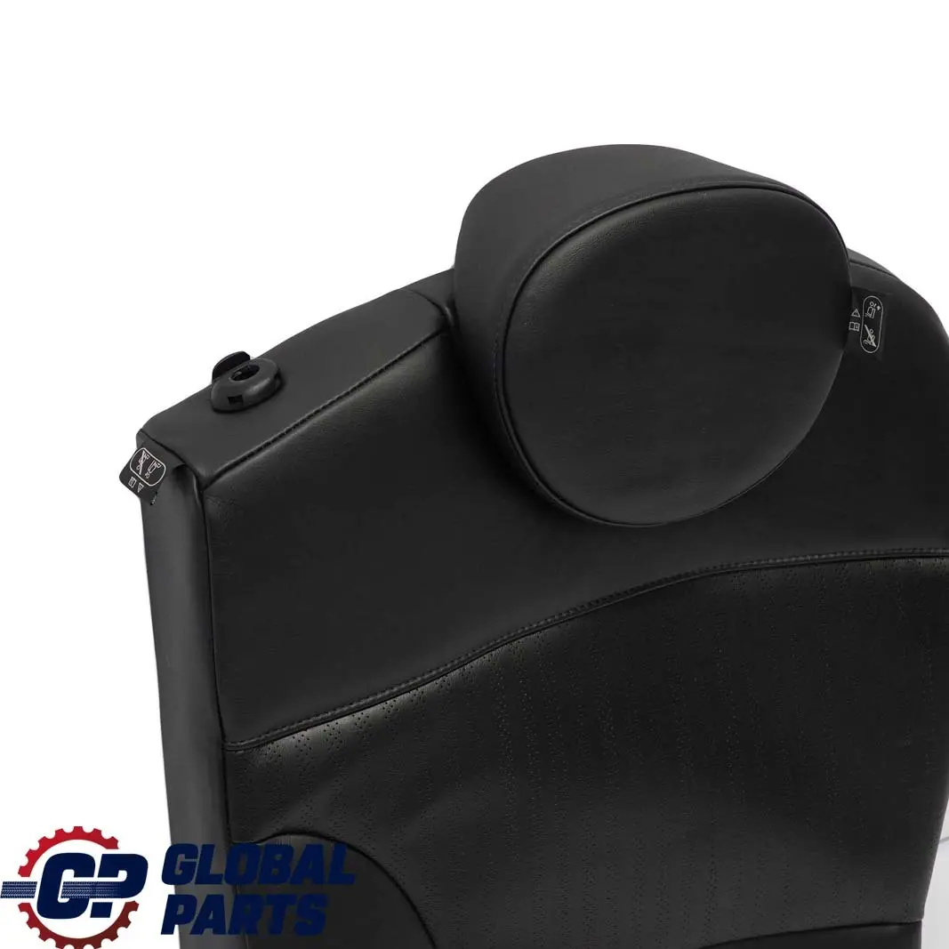 Left N/S Seat Backrest Black Leather Punch to Mini Cooper One R55 Clubman Rear with Part number 7229761 Mini Cooper One R55 Clubman Rear Left N/S Seat Backrest Black Leather Punch - SKU 7229761 - Part number 7229761