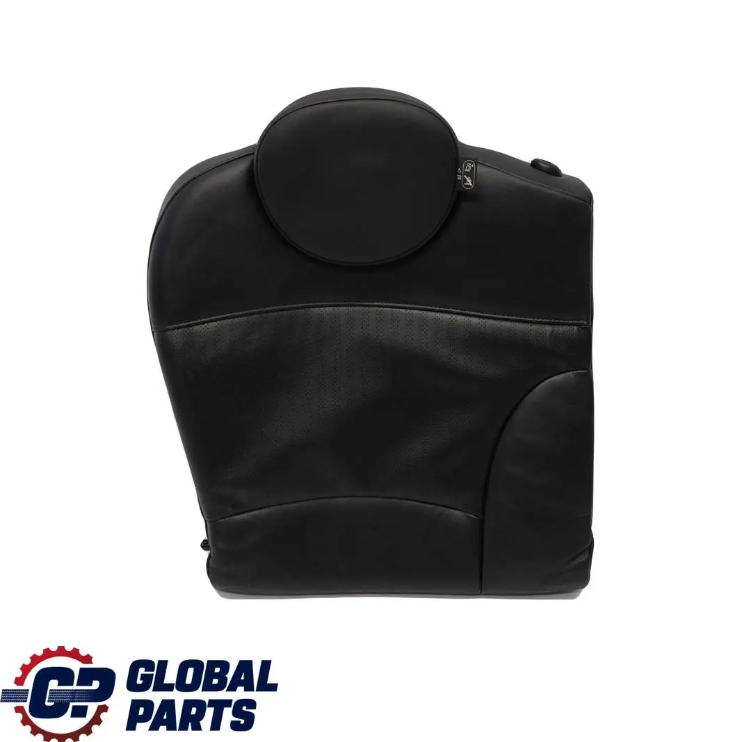 Right O/S Seat Backrest Black Leather Punch to Mini Cooper One R55 Clubman Rear with Part number 7229762 Mini Cooper One R55 Clubman Rear Right O/S Seat Backrest Black Leather Punch - SKU 7229762 - Part number 7229762
