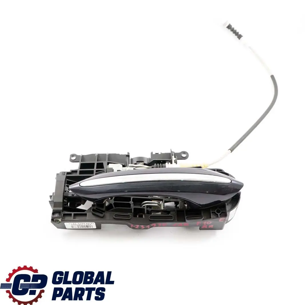BMW 5 7 Series F10 F01 Outside Door Handle Rear Right O/S Carbonschwarz Black - SKU 7231930-CAR - Part number 7297439