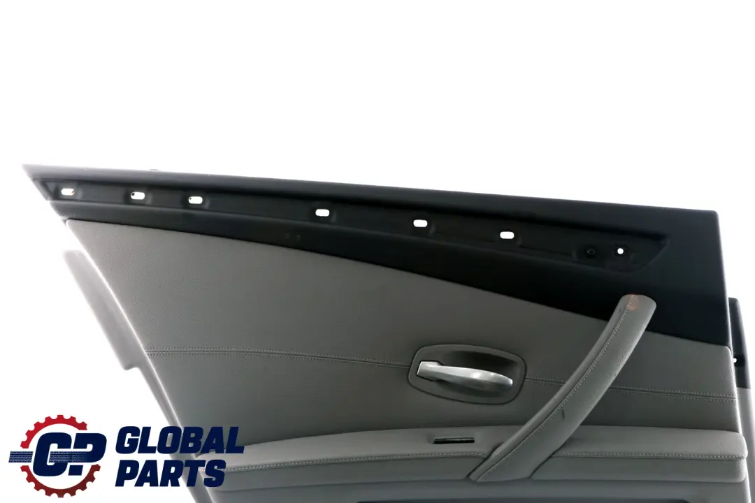 BMW E60 E61 LCI Posteriore Sinistro Porta Pannello Pelle Grigio - SKU 7233327 - Numero di parte 7233327