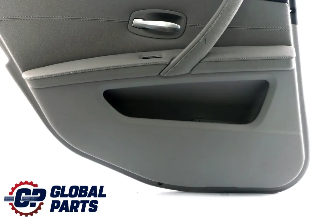 BMW E60 E61 LCI Posteriore Sinistro Porta Pannello Pelle Grigio - SKU 7233327 - Numero di parte 7233327