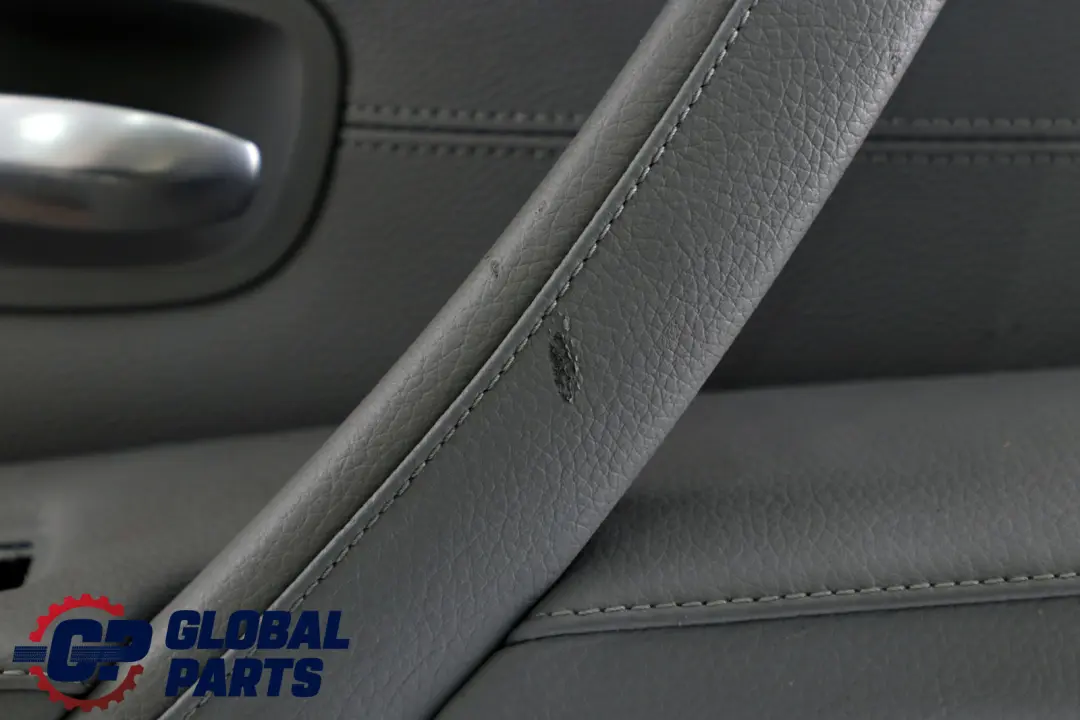 BMW E60 E61 LCI Posteriore Sinistro Porta Pannello Pelle Grigio - SKU 7233327 - Numero di parte 7233327