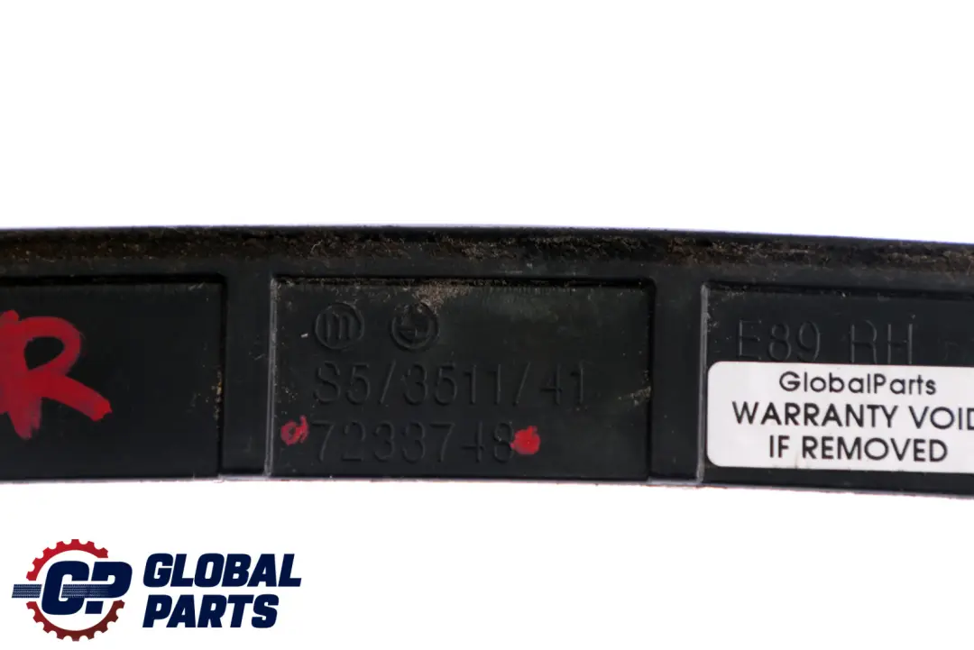 BMW Z4 Series E89 Door Gasket Weatherstrip Joint Seal Front Right O/S - SKU 7233748 - Part number 7233748