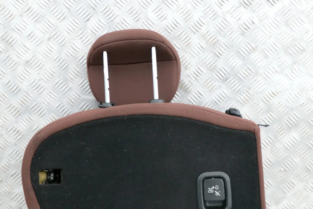 Left N/S Cloth Leather Seat Backrest Hot Chocolate to BMW Mini Clubman R55 Rear with Part number 7233789 BMW Mini Clubman R55 Rear Left N/S Cloth Leather Seat Backrest Hot Chocolate - SKU 7233789 - Part number 7233789