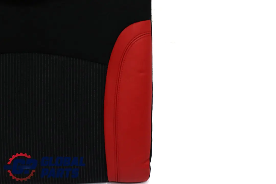 Respaldo Asiento Trasero Tela Cuero Rojo Lado Izquierdo para Mini One Cooper R55 R56 con número de pieza 7233794 Mini One Cooper R55 R56 Respaldo Asiento Trasero Tela Cuero Rojo Lado Izquierdo - SKU 7233794 - Número de pieza 7233794