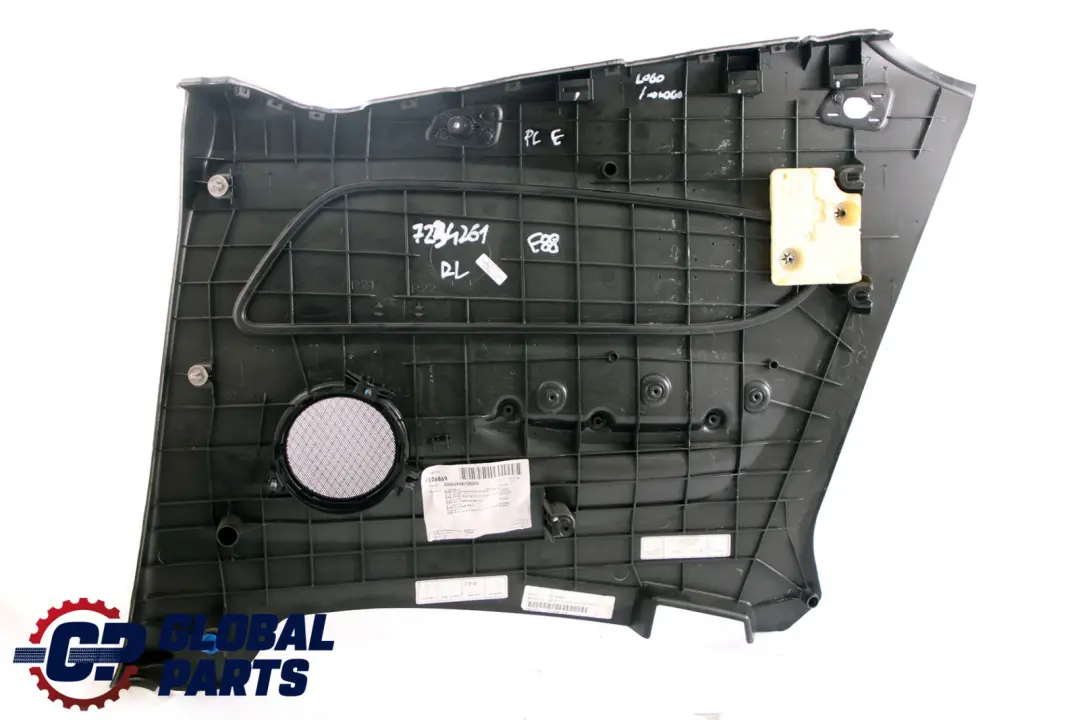 BMW 1 Reihe E88 Cabrio Seitenverkleidung Hinten Links Leder Boston Schwarz - SKU 7234261 - Teilenummer 7234261