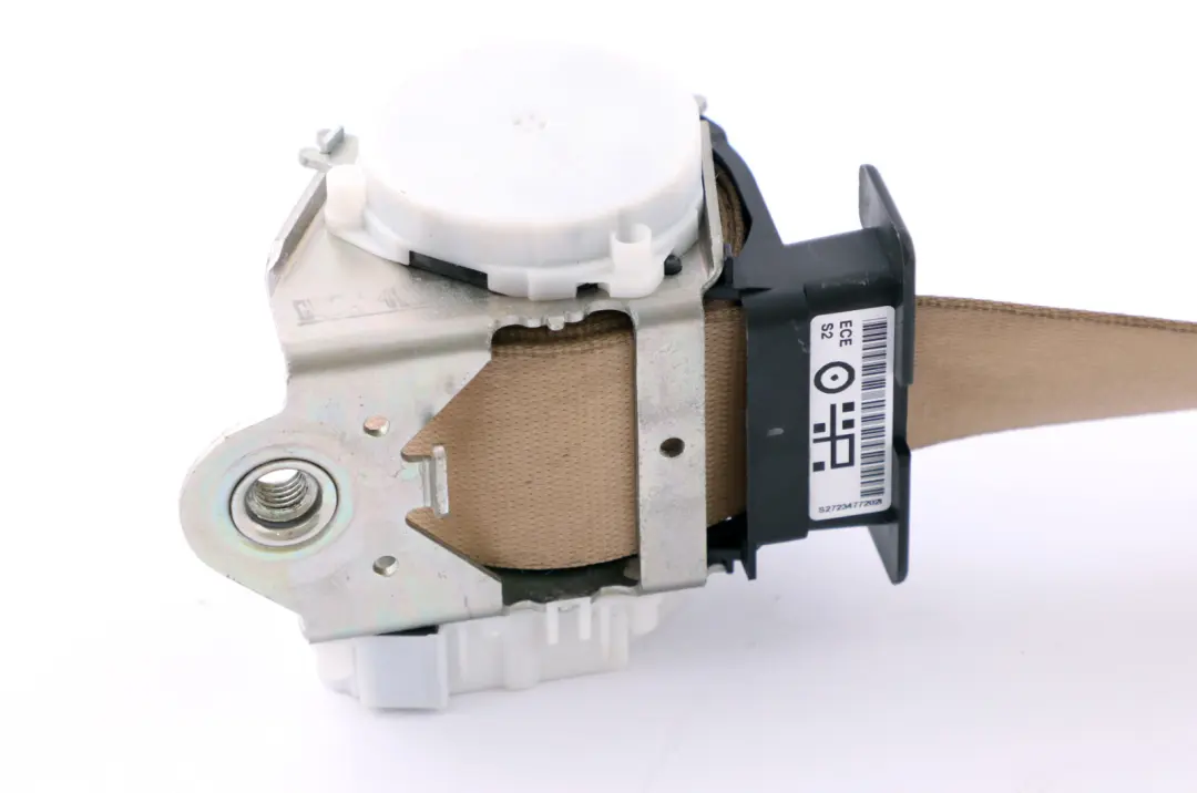 BMW E90 LCI E90N Oberer Gurt mit Kraftbegrenzer vorne rechts Beige - SKU 7234772 - Teilenummer 7234772