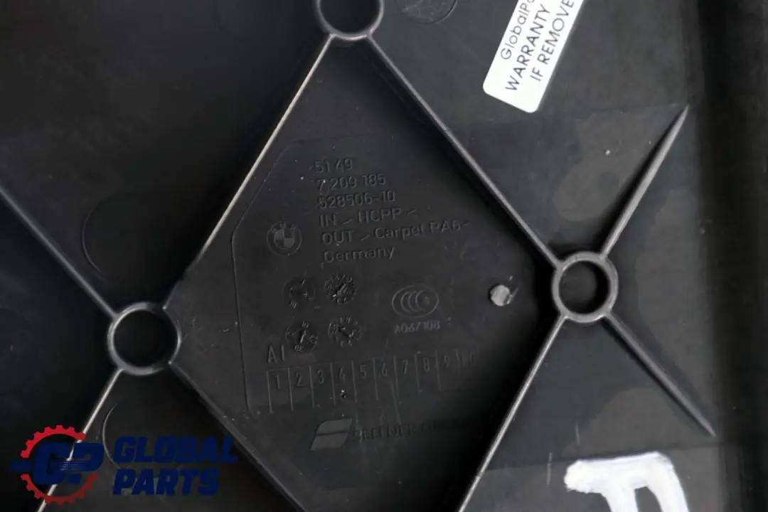 BMW F11 F11N Touring Cache Feux Arrières Panneau Coffre Noir 7209185 - SKU 7234788 - Numéro de pièce 7234788