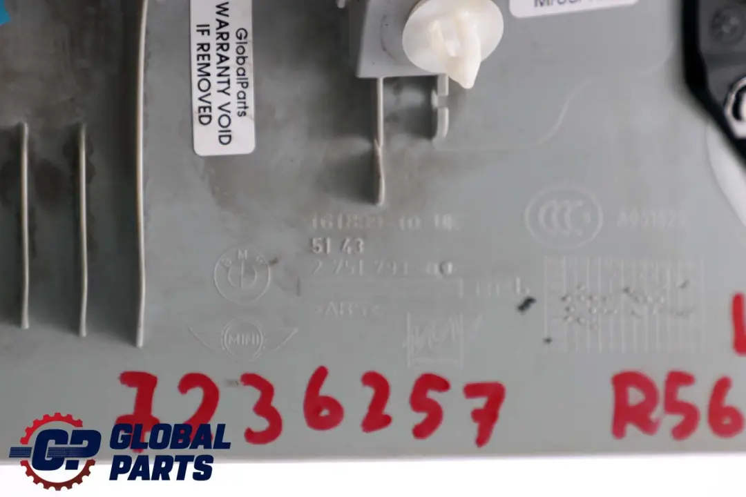 Mini R55 R56 LCI Tapa Columna A Izquierda Hellgrau Gris Harman Kardon 2751793 - SKU 7236257 - Número de pieza 2756767