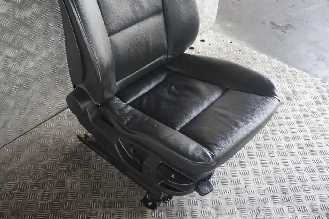 BMW 5 Series E60 E61 LCI Heated Black Leather Front Right O/S Seat - SKU 7238916-1 - Part number 7238916