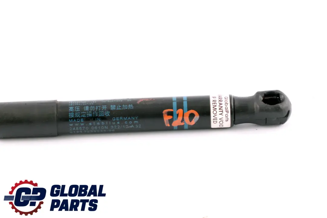 Gasfeder Frontklappe für BMW 1 2 3 4 er F20 F21 F22 F23 F30 F31 F32 F33 F34 mit Teilenummer 7239233 BMW 1 2 3 4 er F20 F21 F22 F23 F30 F31 F32 F33 F34 Gasfeder Frontklappe - SKU 7239233 - Teilenummer 7239233