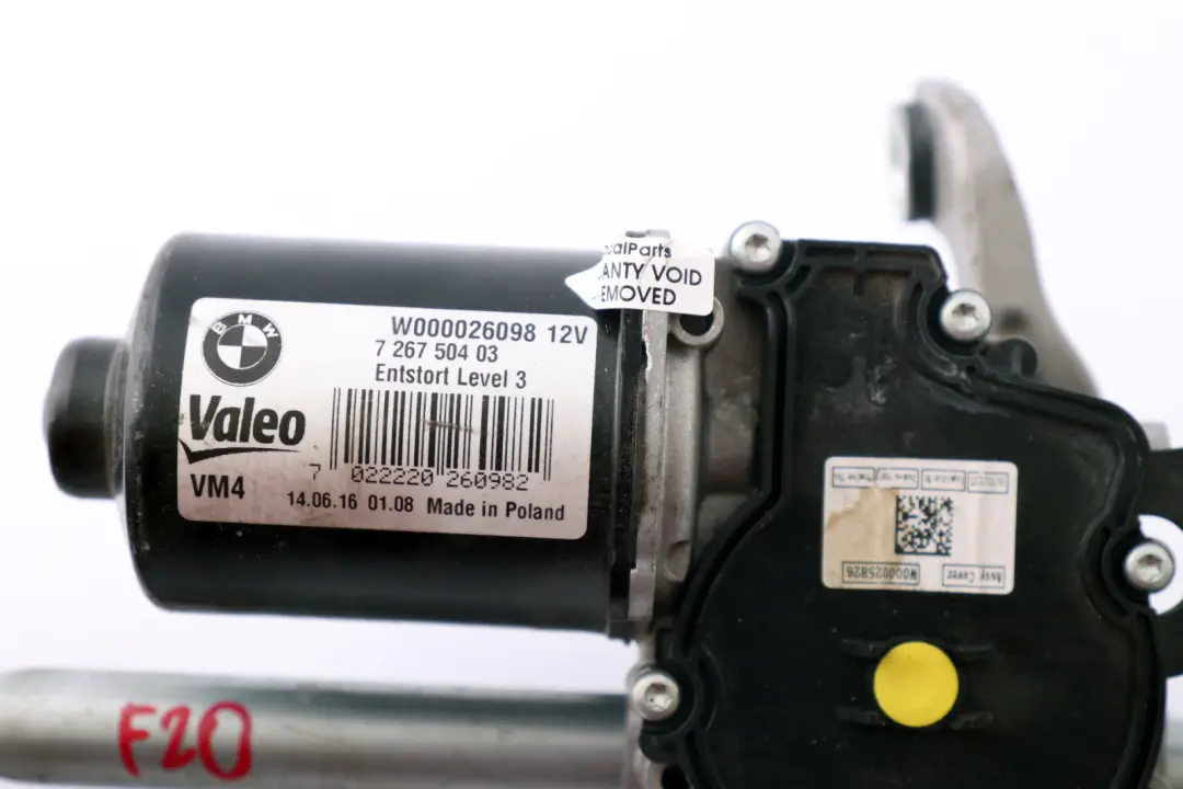 BMW F20 F21 F22 F23 LCI Sistema tergicristallo anteriore completo di motore - SKU 7239527 - Numero di parte 7239527