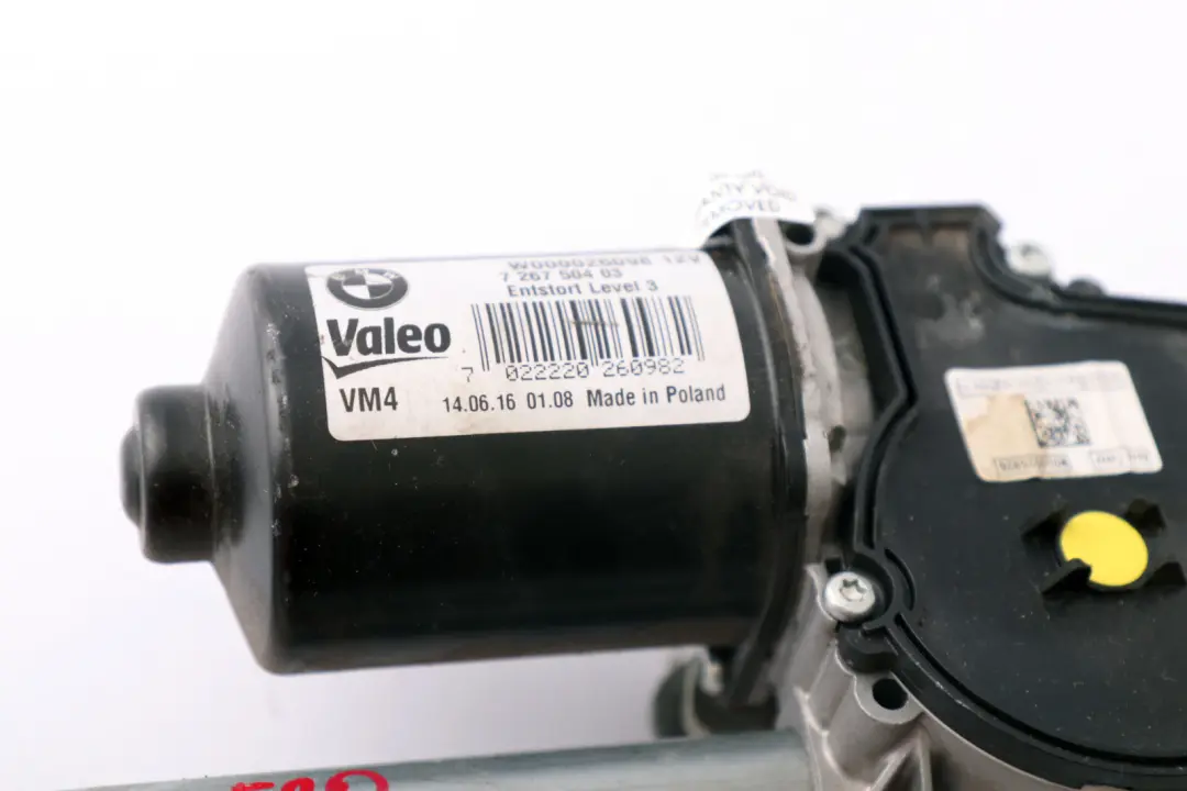 BMW F20 F21 F22 F23 LCI Front Wiper System Complete With Motor - SKU RHD-7239527 - Part number 7239527