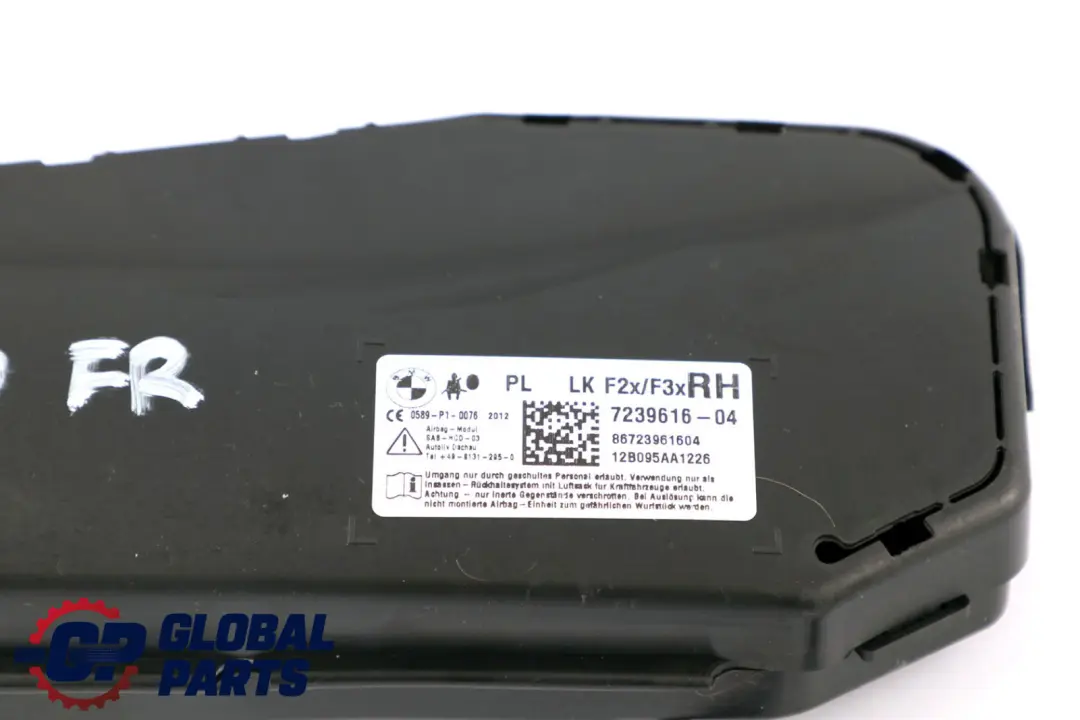 BMW F20 F21 F30 F31 Module D'Air De Siège Avant Droit Côté - SKU 7239616 - Numéro de pièce 7239616