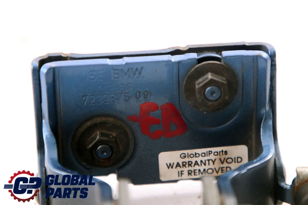 Trunk Lid Hinge Left N/S Estoril Blau Metallic to BMW 1 Series F20 F21 LCI with Part number 7239875 BMW 1 Series F20 F21 LCI Trunk Lid Hinge Left N/S Estoril Blau Metallic - SKU 7239875-EB - Part number 7239875