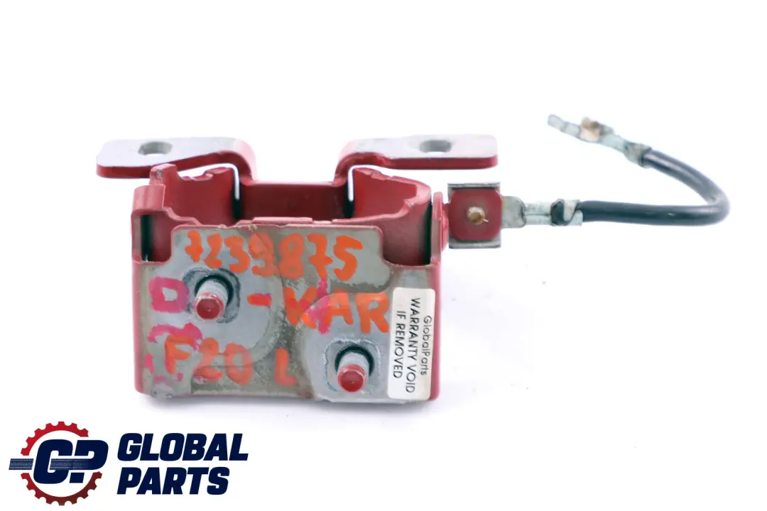 BMW 1 Series F20 F21 LCI Trunk Lid Hinge Left N/S Karmesinrot Red A61 - SKU 7239875-KAR - Part number 7239875