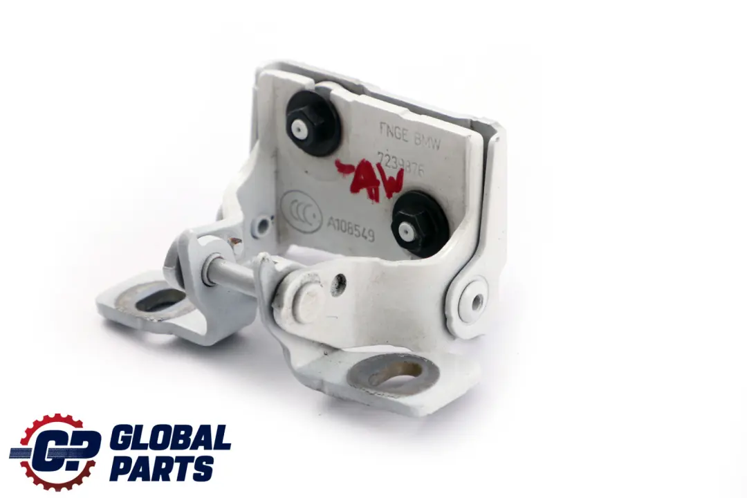 BMW 1 Series F20 F21 LCI Trunk Lid Hinge Right O/S Alpinweiss 3 White - SKU 7239876-AW - Part number 7239876