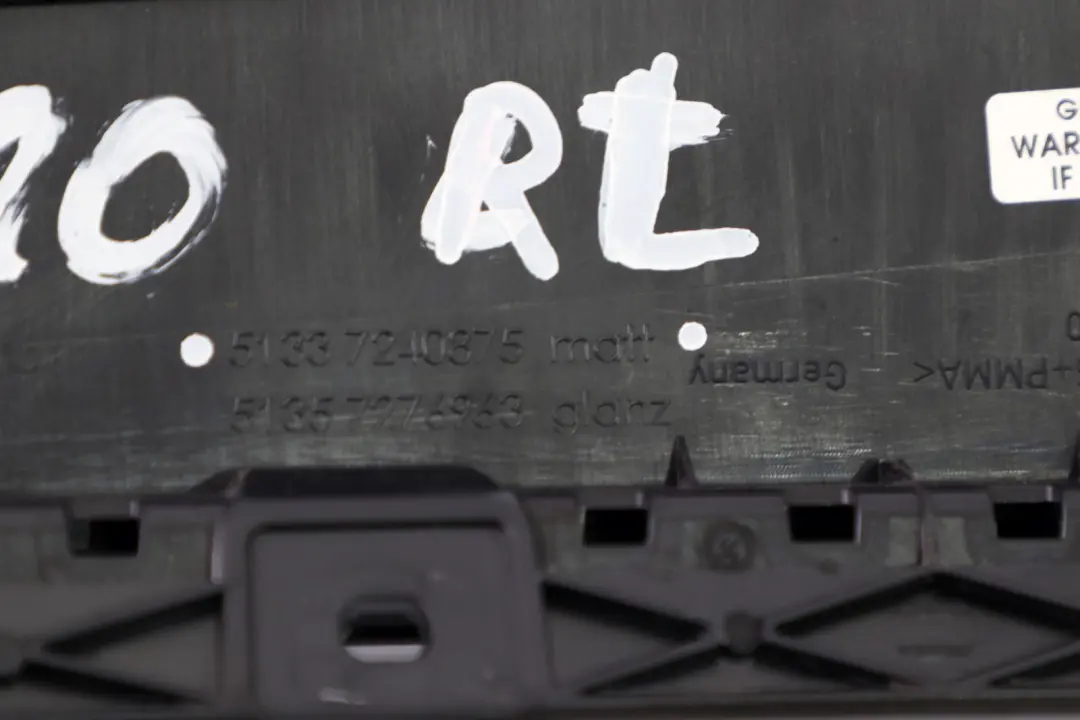 Blende B-Säule Außen Links Schwarz Matt für BMW F20 mit Teilenummer 7240875 BMW F20 Blende B-Säule Außen Links Schwarz Matt - SKU 7240875 - Teilenummer 7240875