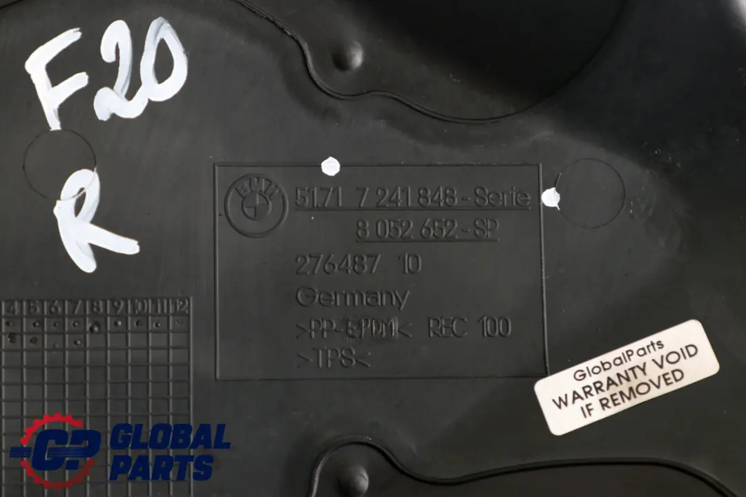 Lame De Déflecteur De Carter De Roue Droite O/S pour BMW F20 F21 LCI à propos du numéro de pièce 7241848 BMW F20 F21 LCI Lame De Déflecteur De Carter De Roue Droite O/S - SKU 7241848 - Numéro de pièce 7241848