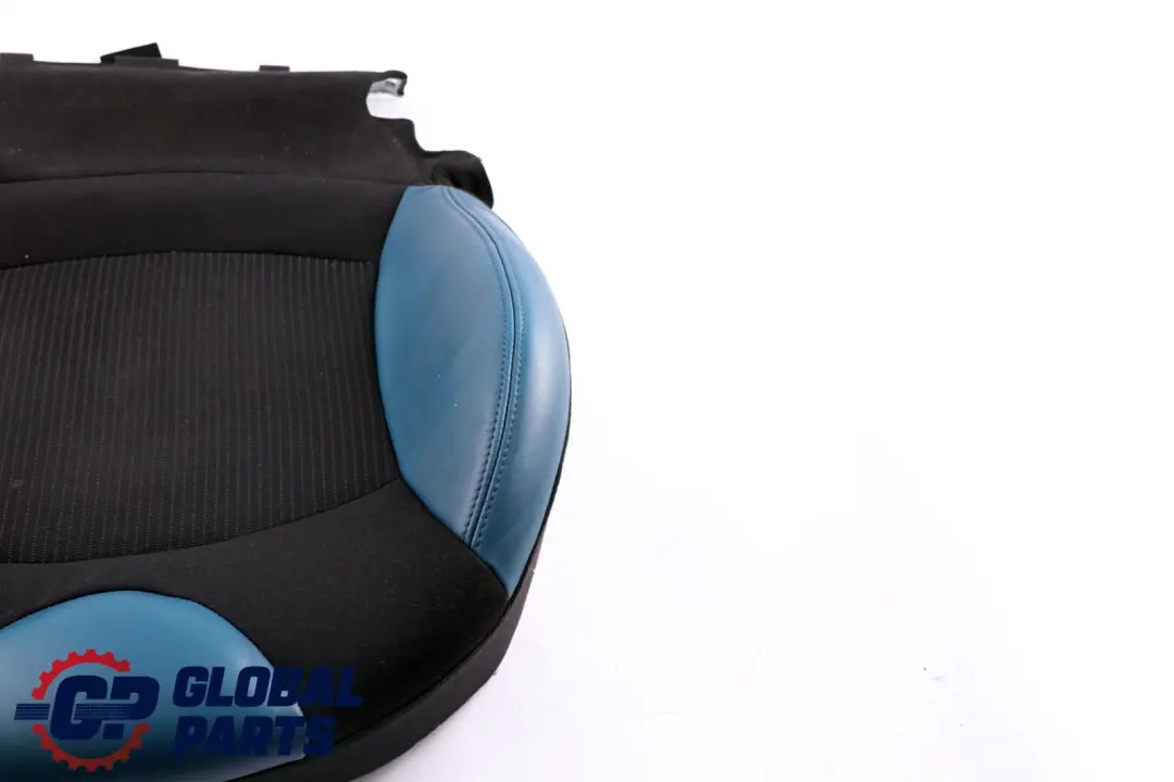 Delantero Derecho Funda Asiento Sport Medio Cuero Azul para Mini Cooper R55 R56 con número de pieza 7242358 Mini Cooper R55 R56 Delantero Derecho Funda Asiento Sport Medio Cuero Azul - SKU 7242358-1 - Número de pieza 7242358
