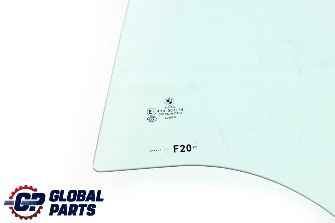 Left Side Door N/S Window Glass Green AS2 to BMW 1 Series F20 Rear with Part number 7242557 BMW 1 Series F20 Rear Left Side Door N/S Window Glass Green AS2 - SKU 7242557 - Part number 7242557