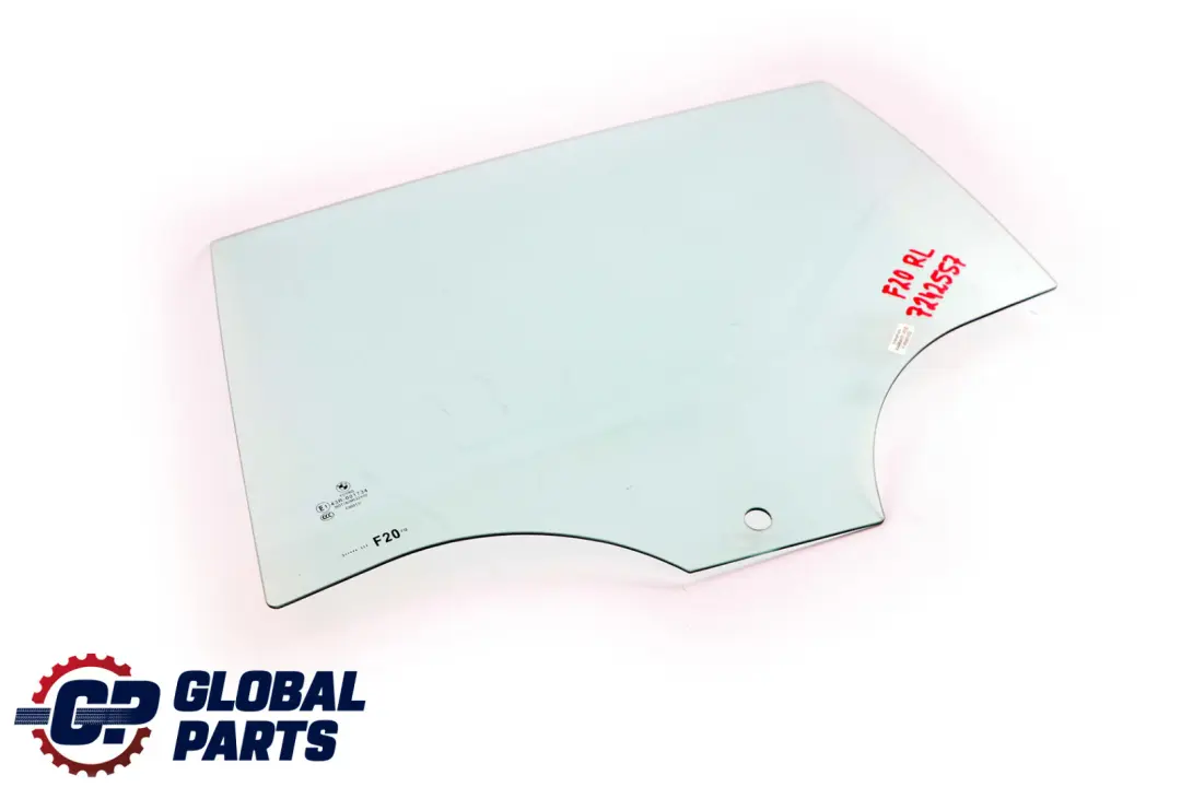 BMW 1 Series F20 Rear Left Side Door N/S Window Glass Green AS2 - SKU 7242557 - Part number 7242557