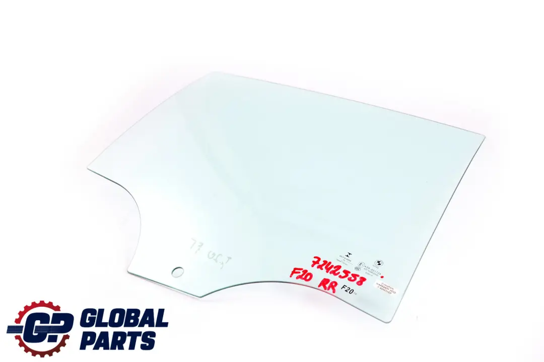 BMW 1 F20 LCI Türscheibe hinten rechts Verglasung grün Glas - SKU 7242558 - Teilenummer 51357242558