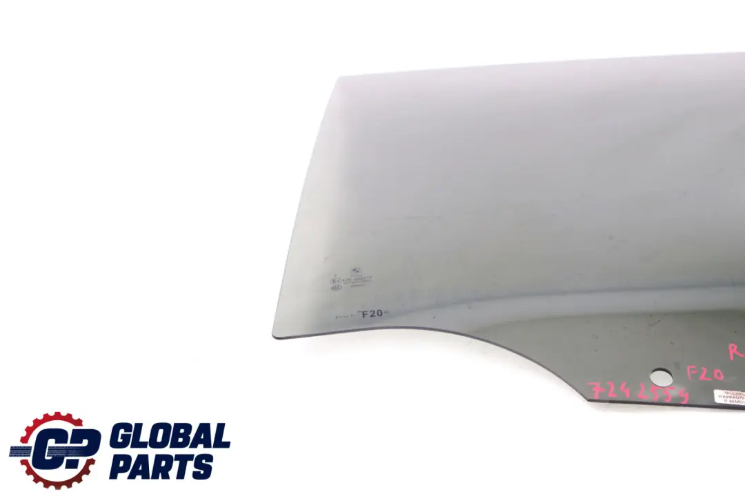 BMW F20 Puerta Trasera Izquierda Ventana Cristal Negro AS3 - SKU 7242559 - Número de pieza 7242559