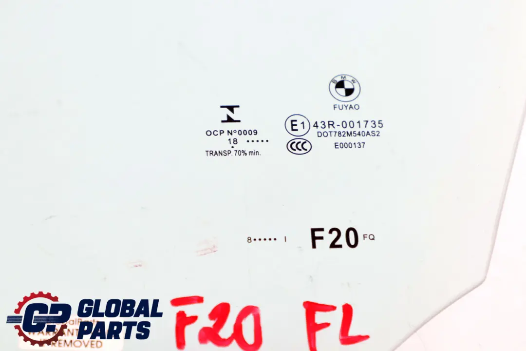 Szyba drzwi lewa lewy przód AS2 do BMW F20 o numerze 51337242563 BMW F20 Szyba drzwi lewa lewy przód AS2 - SKU 7242563 - Numer Części 51337242563