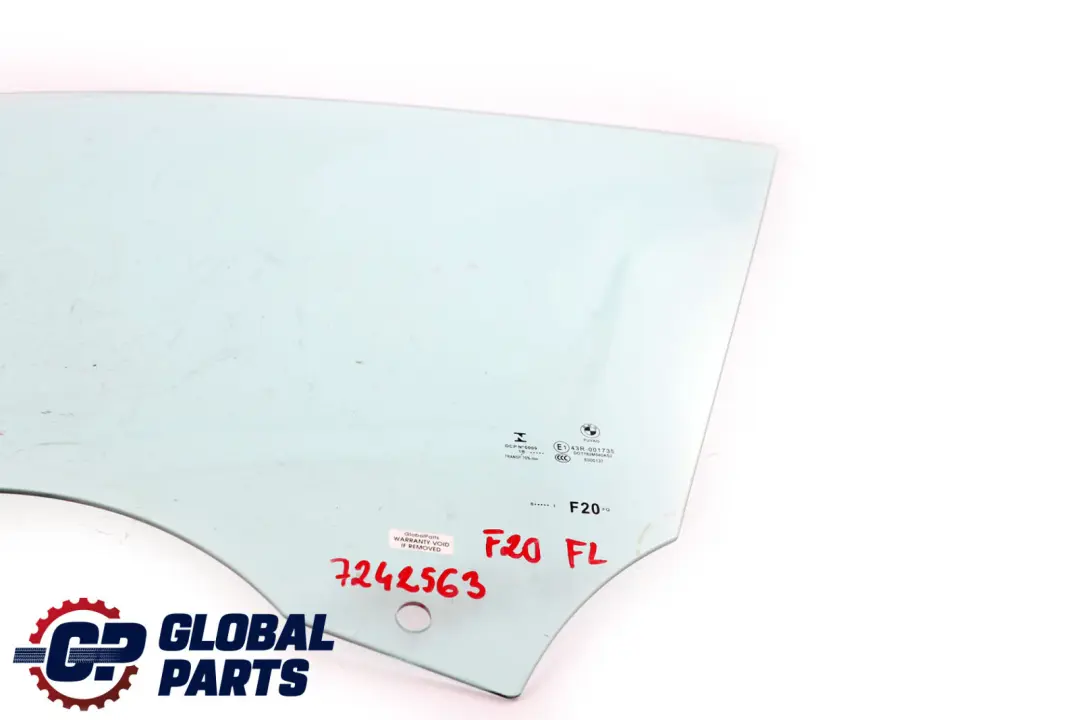 BMW F20 Front Passenger Side Door Window Glass Left N/S Green AS2 - SKU 7242563 - Part number 51337242563
