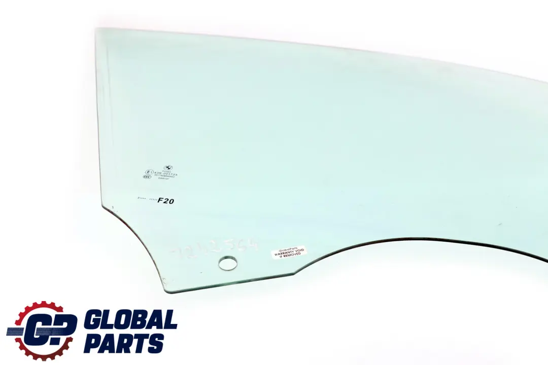 BMW 1 Series F20 Front Right Driver Side Door O/S Window Glass Green AS2 - SKU 7242564 - Part number 7242564