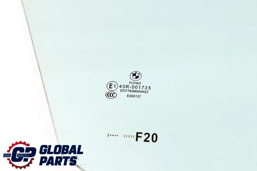 BMW F20 Puerta Delantera Derecha Del Conductor Cristal Verde AS2 - SKU 7242564 - Número de pieza 7242564