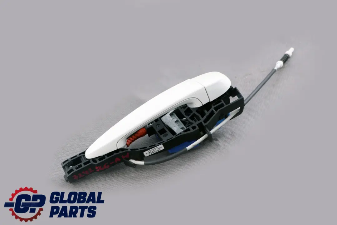 BMW 1 Series F20 LCI Complete Rear Right Grab Handle O/S Alpinweiss White 300 - SKU 7242566-AW - Part number 7242566