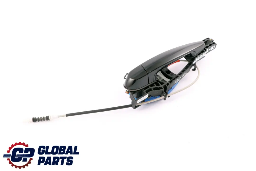 Asidero Trasero Izquierdo Completo Negro Zafiro Metalizado 475 para BMW F20 con número de pieza 7242566 BMW F20 Asidero Trasero Izquierdo Completo Negro Zafiro Metalizado 475 - SKU 7242566-BS - Número de pieza 7242566