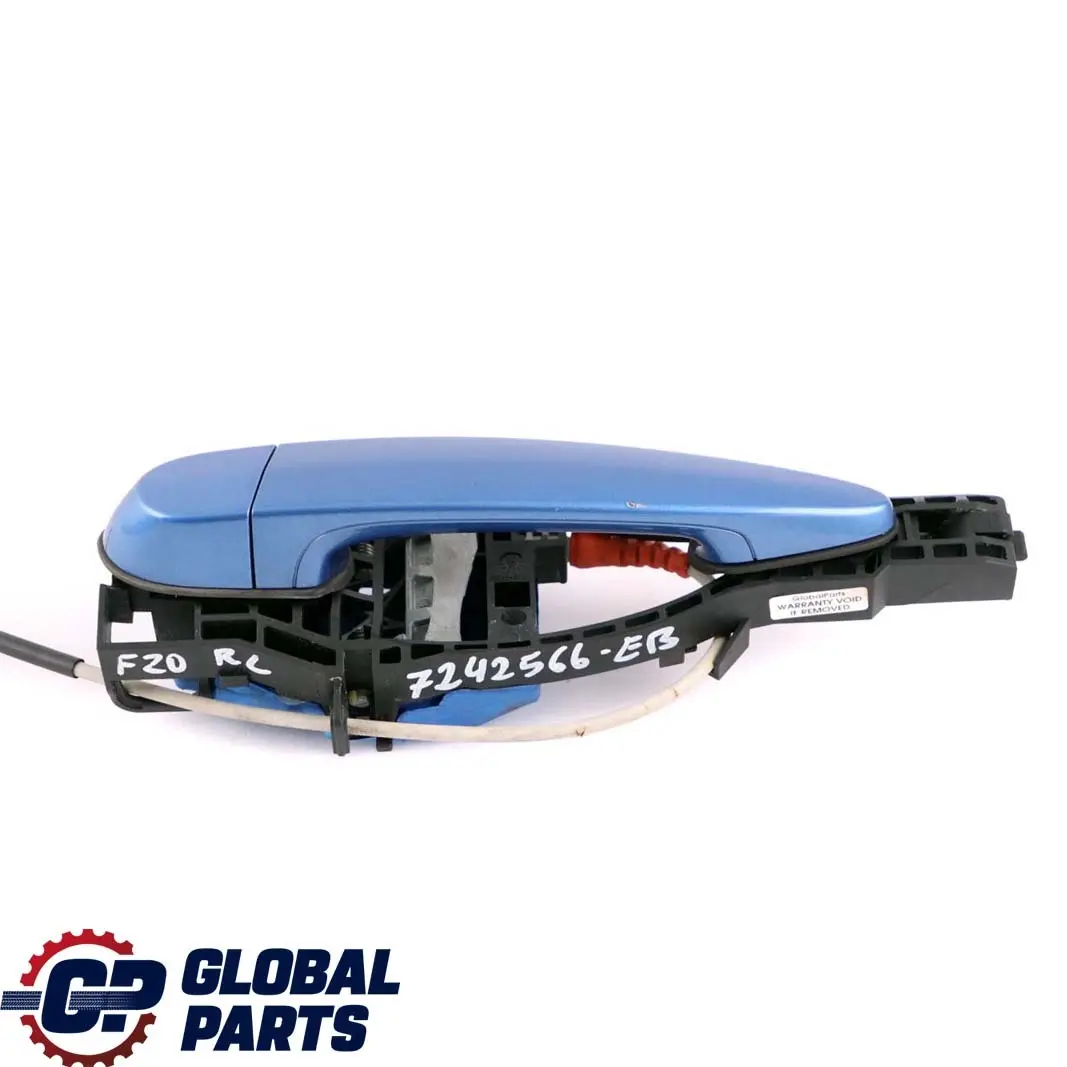 BMW 1 F20 LCI Complete Rear Left Grab Handle N/S Estorilblau Estoril Blue B45 - SKU 7242566-EB - Part number 7242566