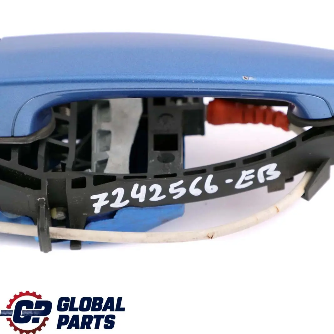 BMW 1 F20 LCI Complete Rear Left Grab Handle N/S Estorilblau Estoril Blue B45 - SKU 7242566-EB - Part number 7242566
