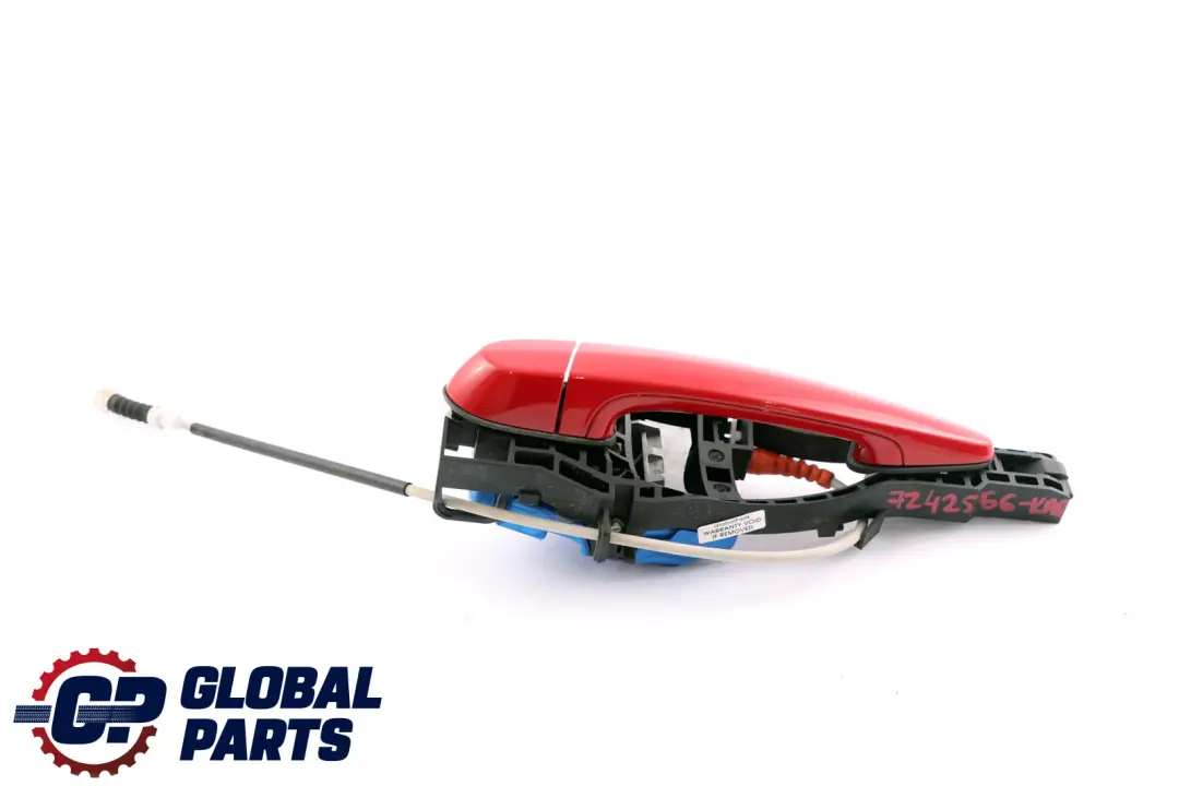BMW 1 Series F20 LCI Complete Rear Left Grab Handle N/S Karmesinrot Red A61 - SKU 7242566-KAR - Part number 7242566