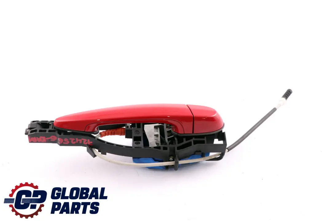Complete Rear Right Grab Handle O/S Karmesinrot Red A61 to BMW 1 Series F20 LCI with Part number 7242566 BMW 1 Series F20 LCI Complete Rear Right Grab Handle O/S Karmesinrot Red A61 - SKU 7242566-KAR1 - Part number 7242566