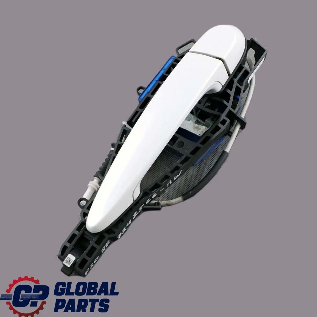 BMW 1 F20 Complete Rear Right Grab Handle O/S Mineralweiss Mineral White A96 - SKU 7242566-MW - Part number 7242566