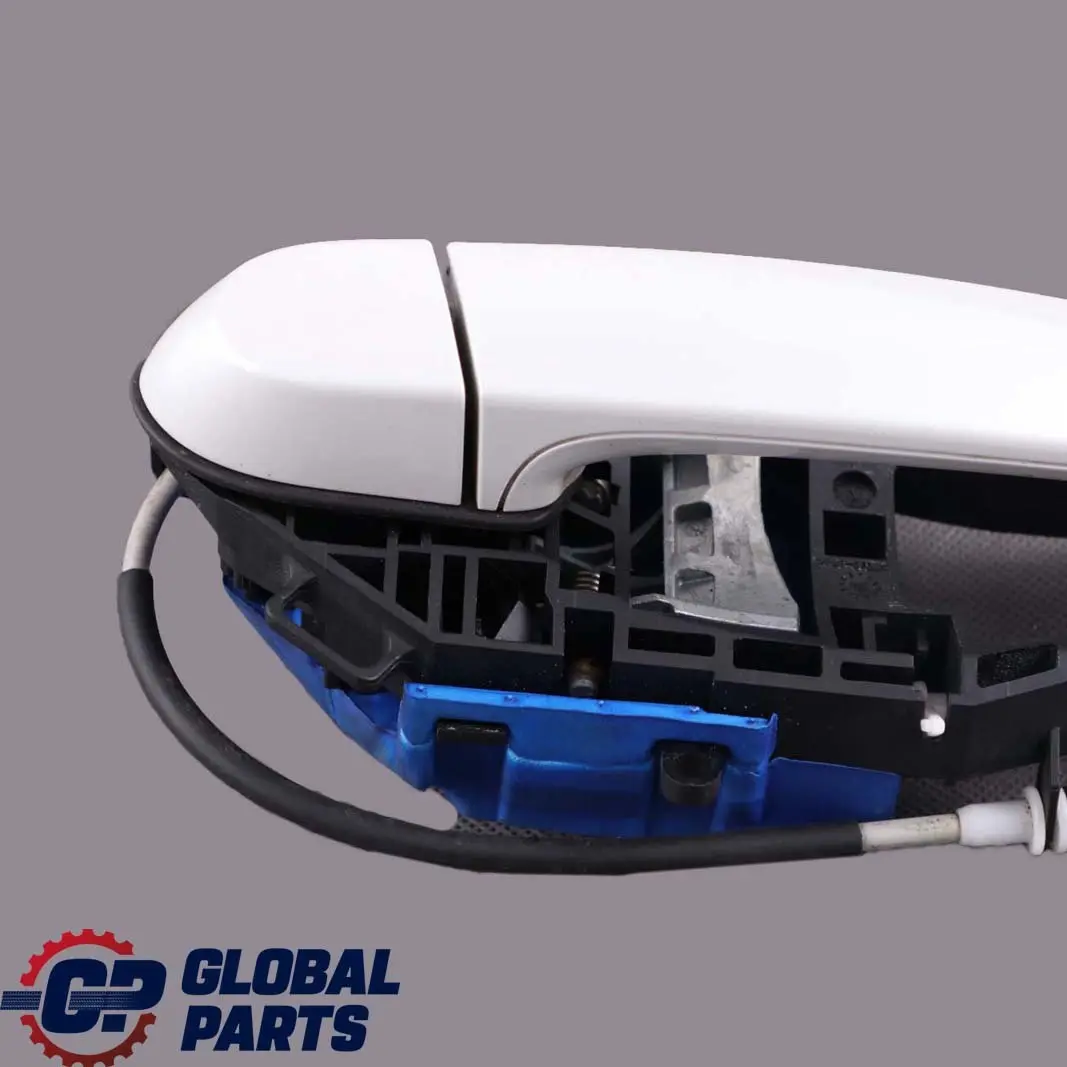 BMW 1 F20 Complete Rear Right Grab Handle O/S Mineralweiss Mineral White A96 - SKU 7242566-MW - Part number 7242566