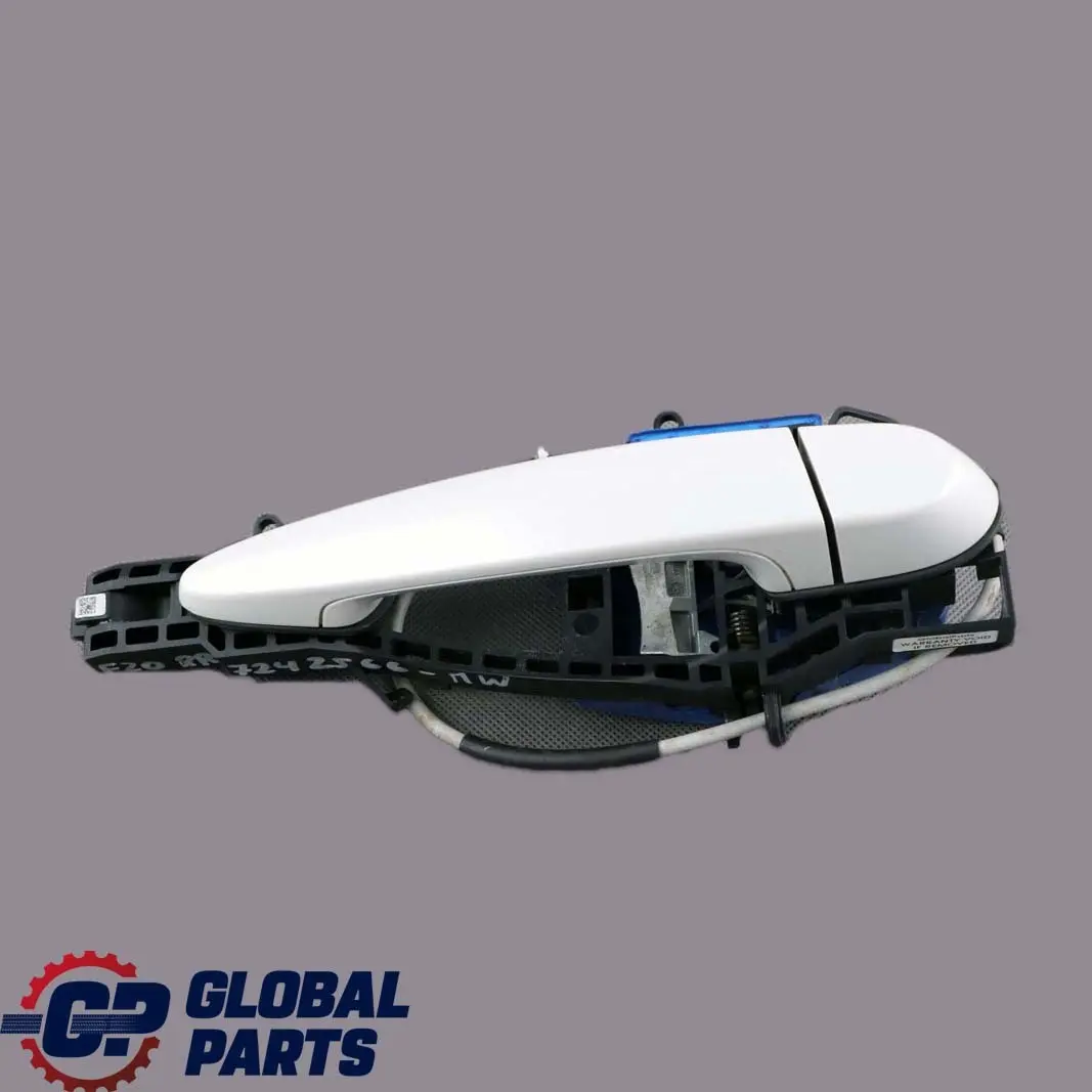 BMW 1 F20 Complete Rear Right Grab Handle O/S Mineralweiss Mineral White A96 - SKU 7242566-MW - Part number 7242566