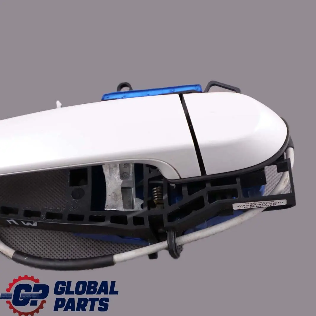 BMW 1 F20 Complete Rear Right Grab Handle O/S Mineralweiss Mineral White A96 - SKU 7242566-MW - Part number 7242566