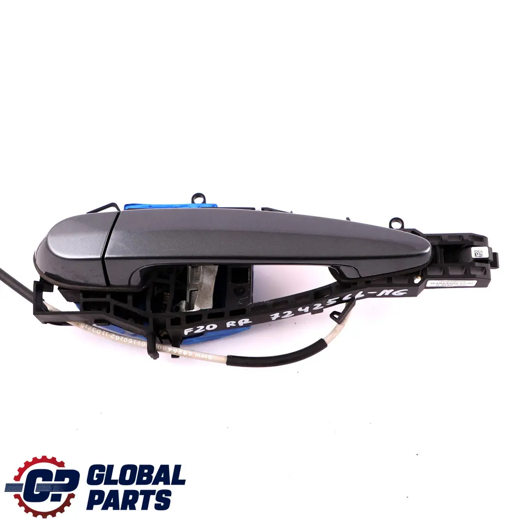 BMW 1 Series F20 Complete Rear Right Grab Handle O/S Sparkling Graphite A22 - SKU 7242566-SG - Part number 7242566