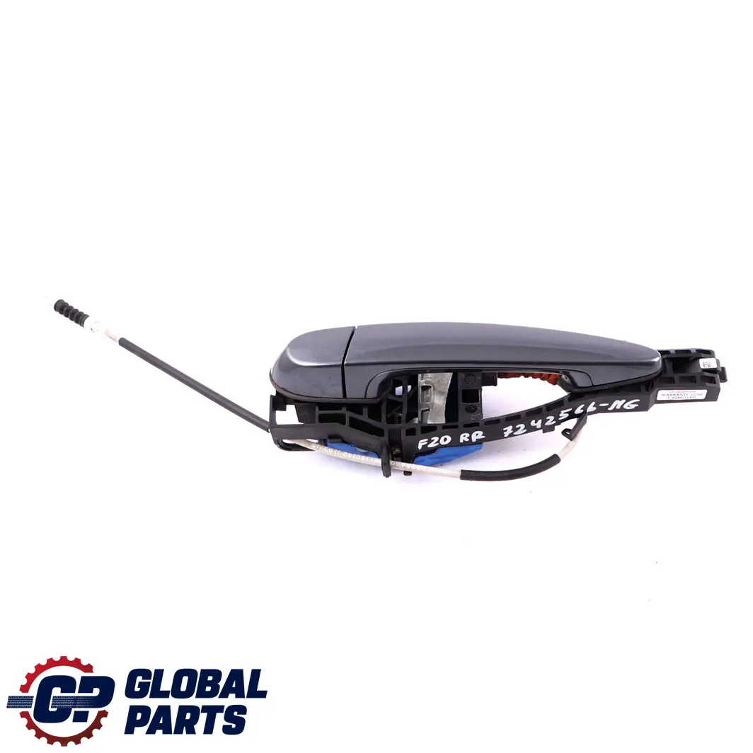 BMW 1 Series F20 Complete Rear Right Grab Handle O/S Sparkling Graphite A22 - SKU 7242566-SG - Part number 7242566