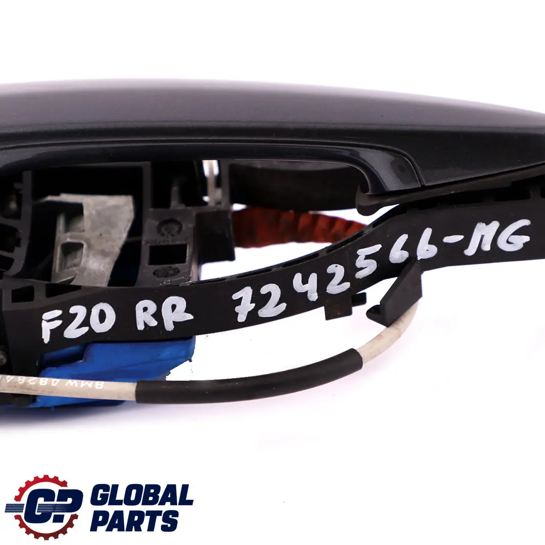 BMW 1 Series F20 Complete Rear Right Grab Handle O/S Sparkling Graphite A22 - SKU 7242566-SG - Part number 7242566