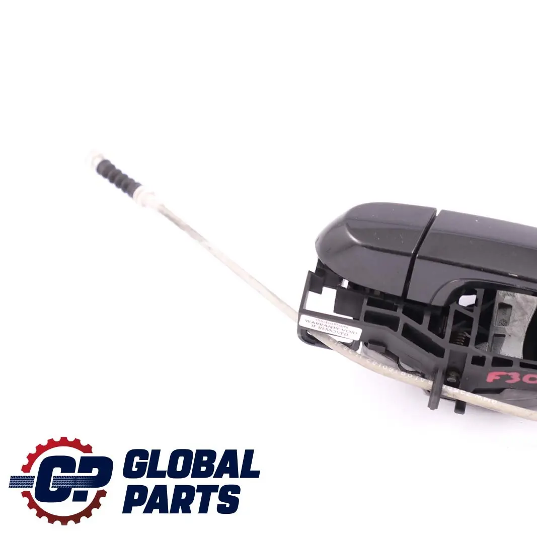 Left Outside Door Grab Handle N/S Black Sapphire - 475 to BMW F30 F31 Rear with Part number 7242567 BMW F30 F31 Rear Left Outside Door Grab Handle N/S Black Sapphire - 475 - SKU 7242567-BS1 - Part number 7242567