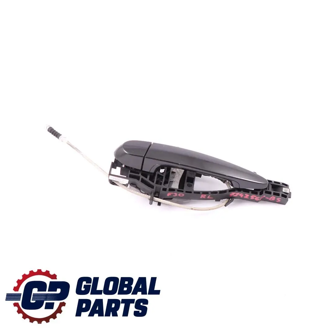 BMW F30 F31 Poignée Porte Extérieure Arrière Gauche Finition Saphir Noir - 475 - SKU 7242567-BS1 - Numéro de pièce 7242567