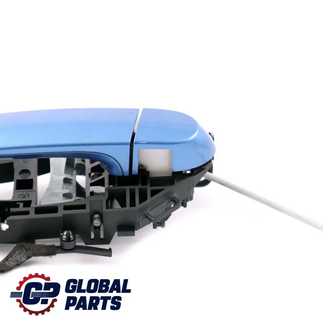 Left Outside Door Grab Handle N/S Estorilblau Blue to BMW 3 Series F30 F31 Rear with Part number 7242567 BMW 3 Series F30 F31 Rear Left Outside Door Grab Handle N/S Estorilblau Blue - SKU 7242567-EB1 - Part number 7242567